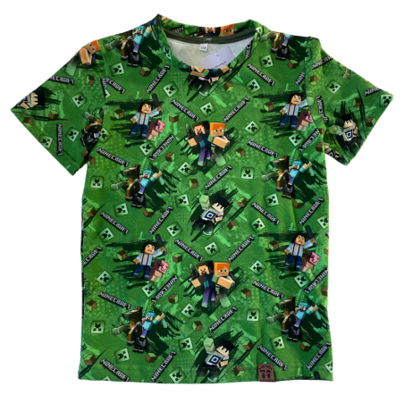 koszulka minecraft zielony